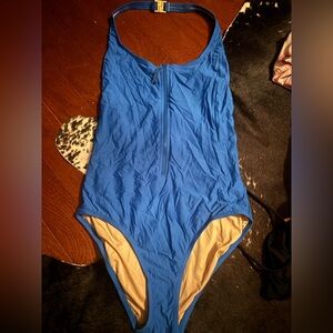 J. Crew Blue One Piece Swimsuit
